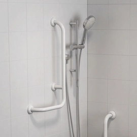 Barral fijo en " L" Ferrum espacio derecho blanco ESP-BR-020-BL