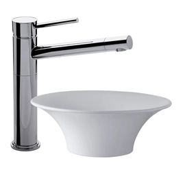 Grifería de lavatorio FV temple alto recto 0411.02/87-CR