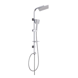 Columna de ducha exterior con flor de ducha cuadrada Piazza PZ2261