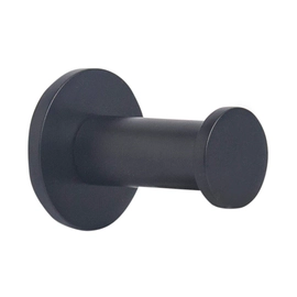 Accesorio de baño Ottone Percha disco Basic negro mate