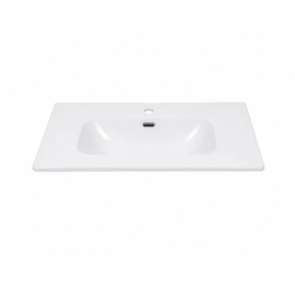 Mesada de Loza 80cm Campi curve/circle 1 ag blanca MLS80/M