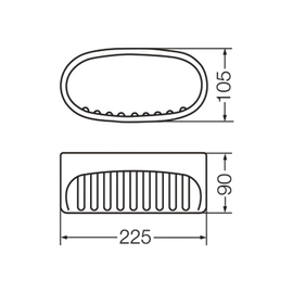 Jabonera Ferrum fix blanca AFX-JB-026-BL
