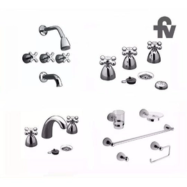 Griferia baño completa Fv Combo Margot Completo Kit 5 Piezas