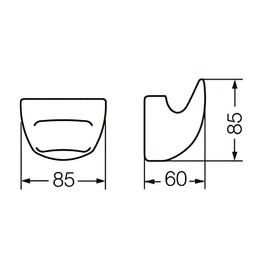 Percha Ferrum fix simple blanco AFX-PE-018-BL