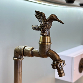 Canilla de pie jardin Estalgrif Haaz Colibri bronce viejo 361/201-16