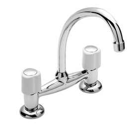 Griferia de cocina Mesada Peirano Lorca bco/cr 51-010