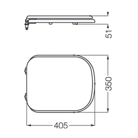Tapa de inodoro Ferrum bari blanca BAR-TP-011-BL