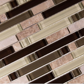 Arren Malla 30x30 Modelo Random 1108 Mix Marmol y Vidrio