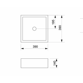 Bacha Apoyo Piazza A037 390X390X140 bca