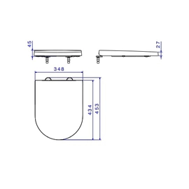 Asiento Deca AQ Link marron mate AP237.22