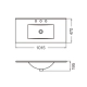 Mesada Ferrum Cadria c/ Bacha 100cm 1 Ag LX11FB CDR-MS-001-BL