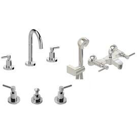 Combo Griferia Baño Hidromet Triumph lever lav+bid+bañera ex