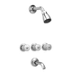 Griferia de ducha Peirano Verin plus c/transf 80-057cr