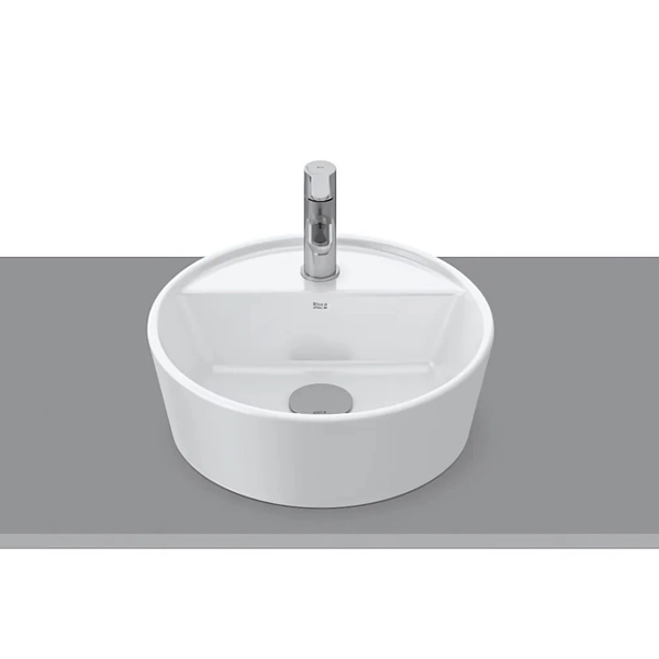 Bacha Roca optica sobre encimera 370 blanco A327B13000