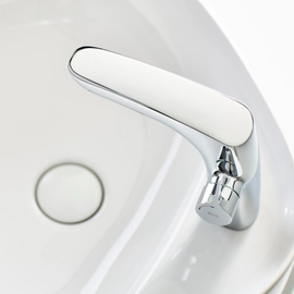 Grifería lavatorio Roca Mmonoc. Iconia cromo A5A323AC0L