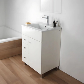 Mueble vanitory Ferrum 60x46 cadria con pie CDR-MB-010-BL