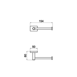 Accesorio de baño Portarrollo Andez Klub cr 207.35