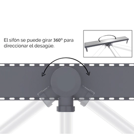 Desagüe Ideal lineal abs 30 cm 12090