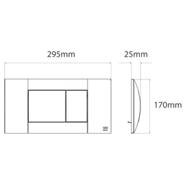Tecla Ideal universal negro mate 81250