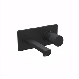 Griferia de lavatorio pared Hidromet Texture black  9880NEGR