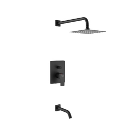 Grifería Ducha Monocomando Embutir Arq Negro
