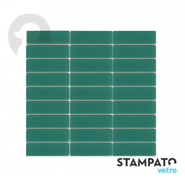 STAMPATO MALLAS (30x30) TIPO SUBWAY ESMERALDA LISO