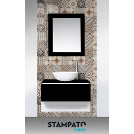 Vanitory Stampato de colgar negro 4081014