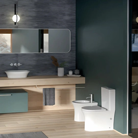 Inodoro Uhome rimless con mochila CL-12249B