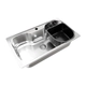 Accesorio de bacha Johnson Luxor c/aro de acero PIACLUN negro