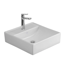 Bacha de lavatorio Ferrum 40x42 cm tori cuadrada 1 ag TOR-BH-056-BL