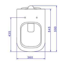 Inodoro Corto Deca Axis P47.17