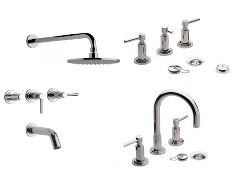 Griferia Baño Fv City Lavatorio Bidet Ducha + &