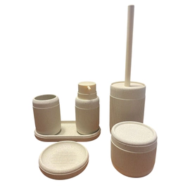 Set accesorios para baño Kurymar Stone acabado piedra arena 6005