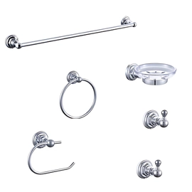 Set accesorios 6 piezzas Piazza Renoir cromo 73429