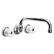 Griferia de cocina pared Peirano Laza bco/cr 949