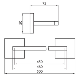 Toallero FV dominic barral cromo 0164R/85-CR