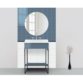 STAMPATO MALLAS (30x30) TIPO SUBWAY AZUL LISO