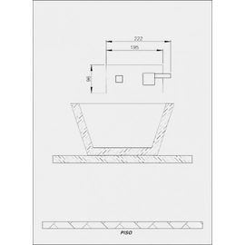 HIDROMET LAVATORIO PARED ONE BLOCK P/EMB (P)CR3580