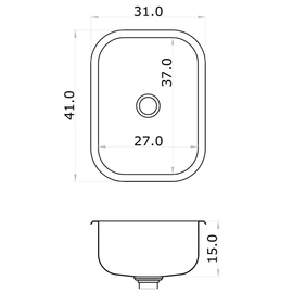 Bacha de cocina Mi Pileta economica simple 101EC