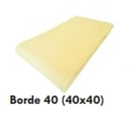 Piso Atermico Lanik 40x40 Borde ballena blanco 6309