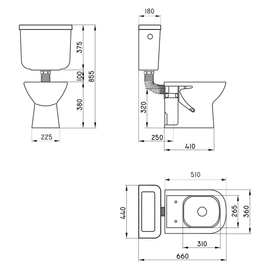 Depósito Ferrum bari de colgar blanco BAR-DP-001-BL