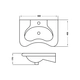 Lavatorio 1ag con mensula Cordenons Integral blanco 1AGDCD-BL
