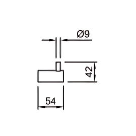 Accesorio de baño Percha Peirano L.10000