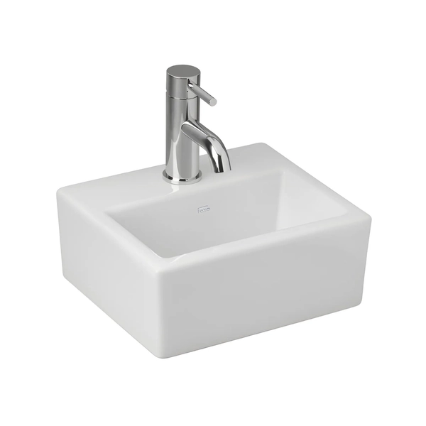 Bacha de lavatorio Ferrum 31x27 tori 1 Ag blanca TOR-BH-053-BL