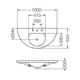 Lavatorio Ferrum rondelle 3 ag blanco RON-MS-004-BL