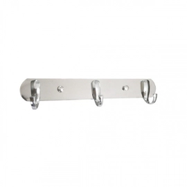 Accesorio Baño Daccord Perchero x 3 Acero Inoxidable
