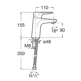 Griferia lavatorio monocomando atlas Roca