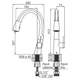 Griferia de cocina FV lenga H5 monocomando 0412/H5-CR