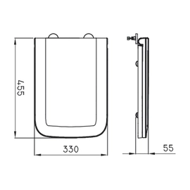 Tapa de inodoro Ferrum trento asiento blanco TRE-TP-002-BL