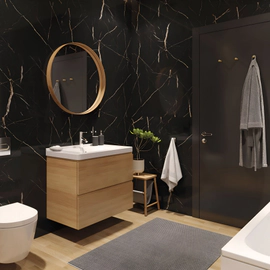 Revestimiento Misiones Marble Composite 122x244 Modny Black PP2050 cal 1º